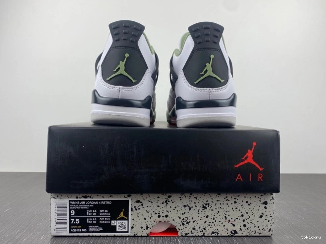 Reps TBkick AQ9129-103 WMNS Seafoam Jordan Air 4 0701
